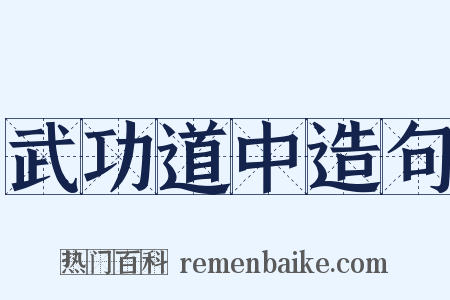 武功道中造句是什么意思的图片